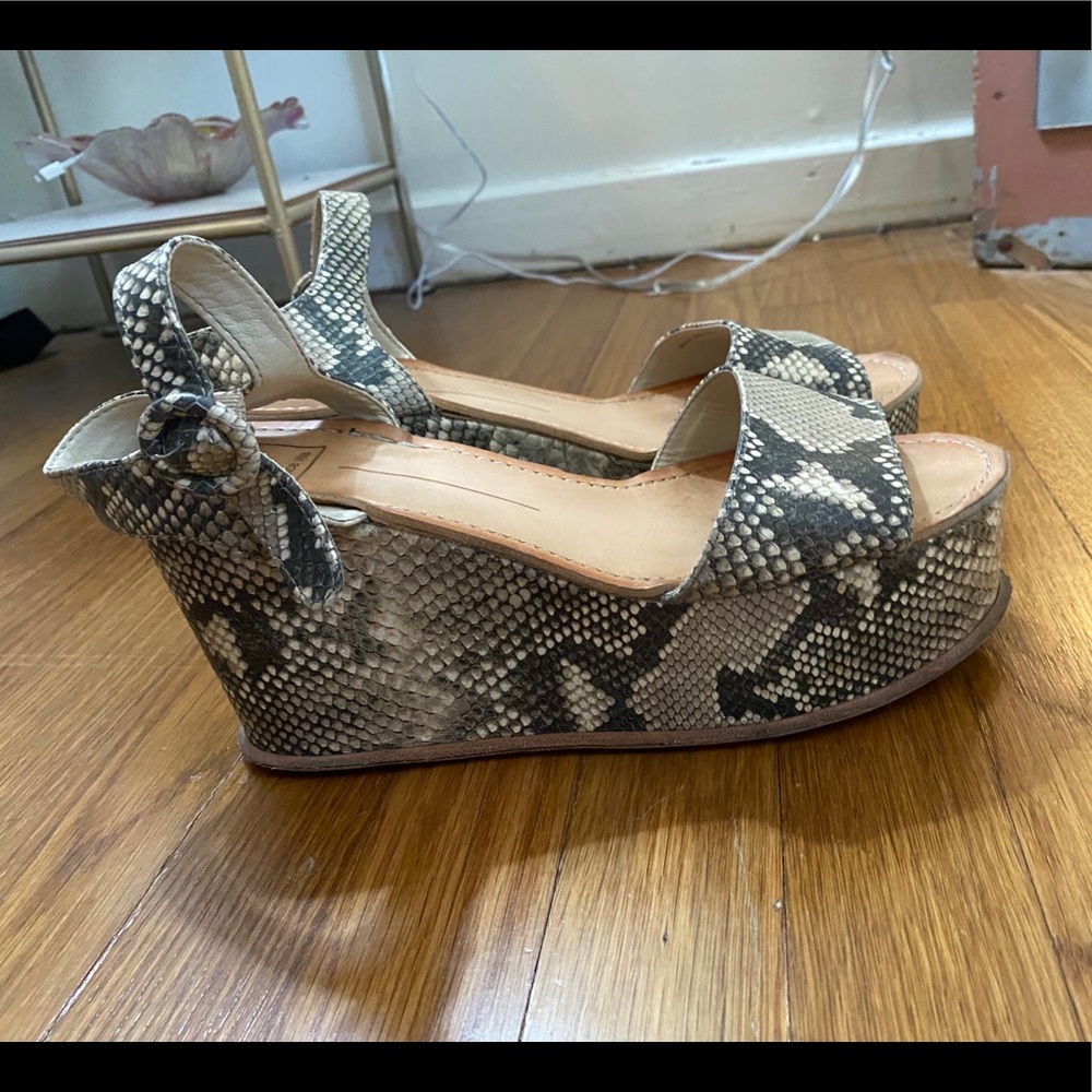 Dolce vita snake print heels